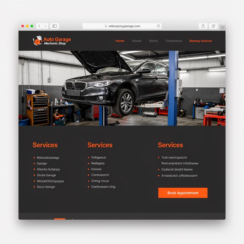 Auto Garage Website
